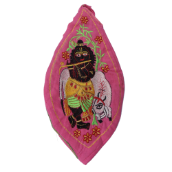 Bead Bag (Krishna mit Flöte, bestickt)