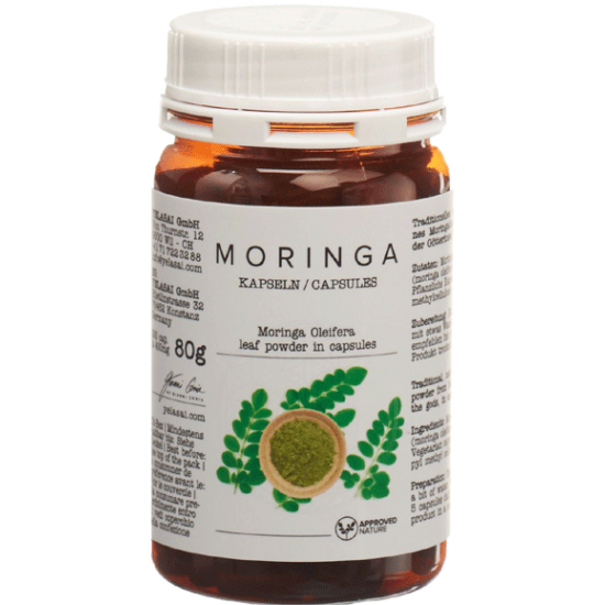 Organic Moringa Leaf Powder Capsules, 80g