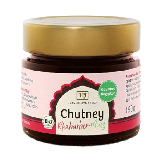 Organic Rhubarb-Mint Chutney, 190g