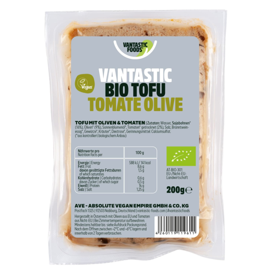 Bio Tofu Tomate-Olive 200g