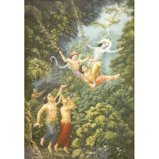 Krishna im Wald (Poster)
