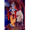 Krishna mit Flöte und Kuh (Foto)