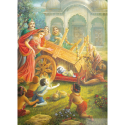 Krishna and the Chariot Demon (Poster)
