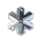Schneeflocke mit Sternschliff 50mm