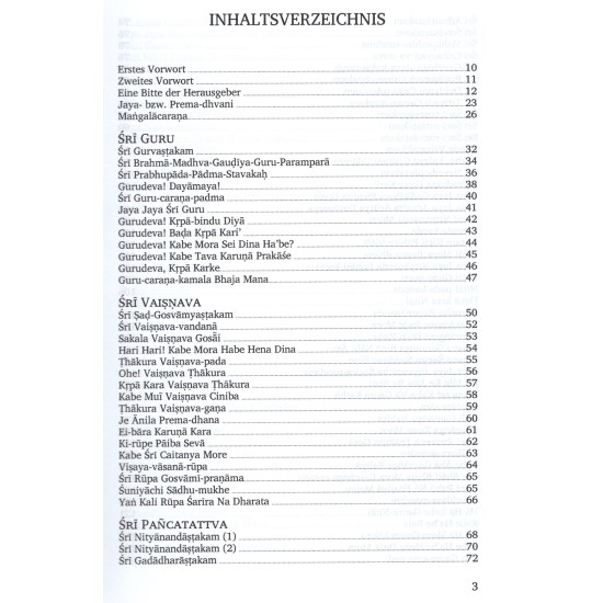 Liederbuch der Gaudiya-Vaisnavas