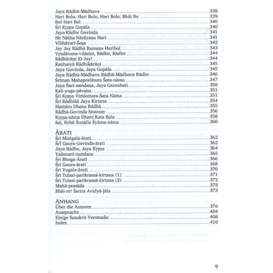 Liederbuch der Gaudiya-Vaisnavas