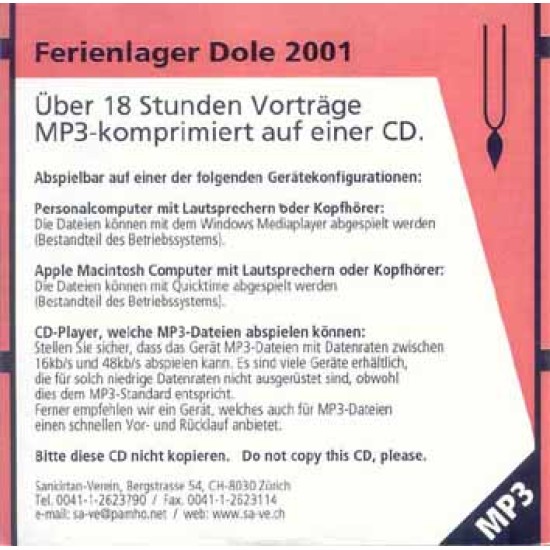 Ferienlager Dole 2001 (MP3)