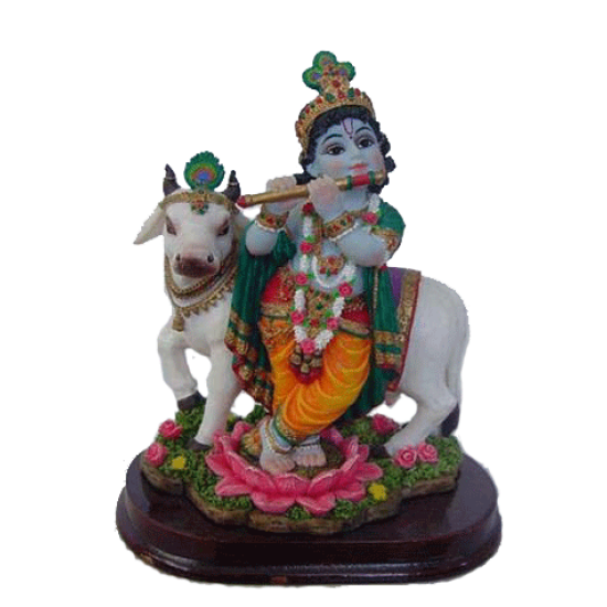 Krishna Murti mit Kuh