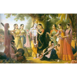 Radha Krishna and the Gopis (Poster)