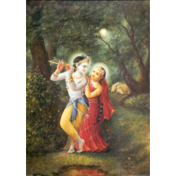 Radha & Krishna in the forest (Foto)