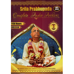 Srila Prabhupada – Complete Audio Archives (3er Set MP3 DVD-9)