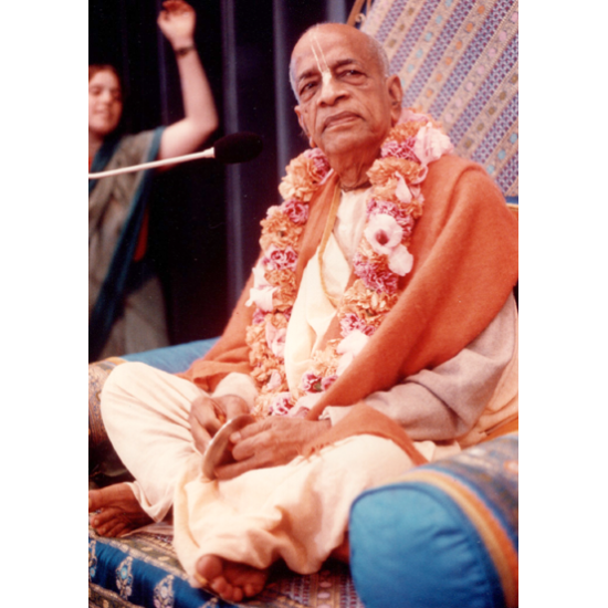 Srila Prabhupada mit Karatalas (Foto)