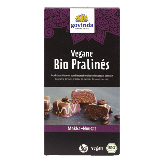 Vegane Bio Pralinés – Mokka-Nougat