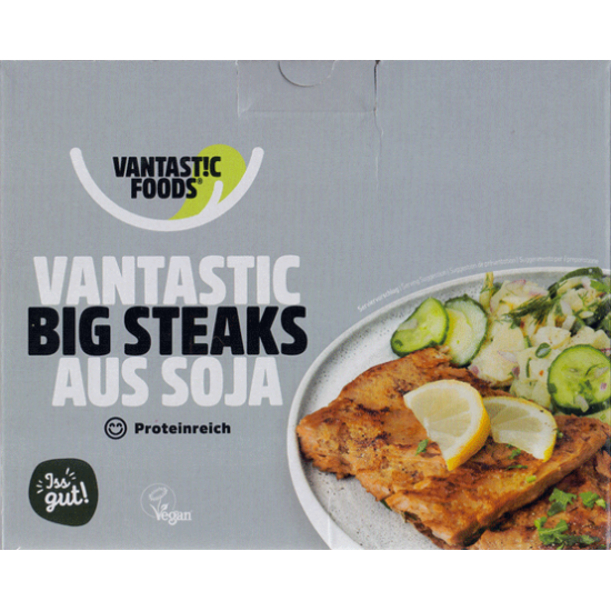Soja Big Steaks 500g Vantastic Foods