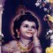 Krishna as baby in the holy land of Vrindavan, India.